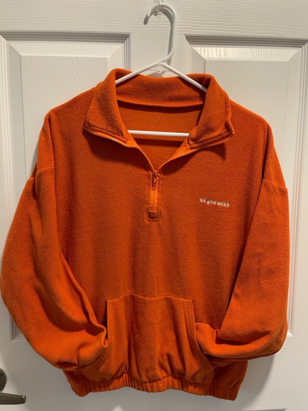 Princess Bride Quarter-Zip Pullover Sweater - Burnt Orange